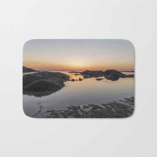 Spring Sunset at Plum Cove Beach Bath Mat