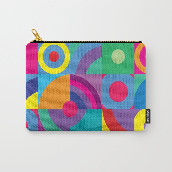 Geometric Figures in color Carry-All Pouch