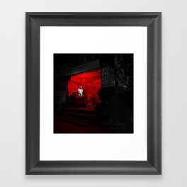 beijing red 5 Framed Art Print