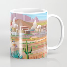 Power Generating Station in Desert Mug