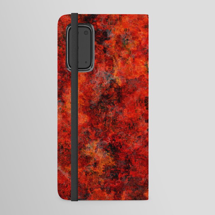 Warm dark and red wall Android Wallet Case