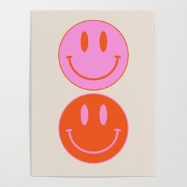 Keep Smiling! - Smiley Face Pattern Poster