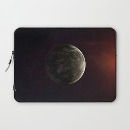 Mercury planet. Poster background illustration. Laptop Sleeve