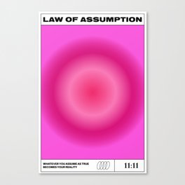 Law Of Assumption Canvas Print