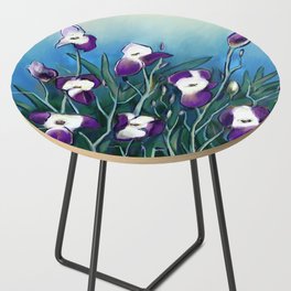 Purple Iris Side Table