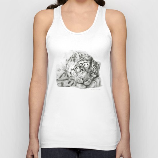 Pensive Snow Leopard G2011-011 Unisex Tank Top