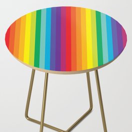 Rainbow Stripes Side Table