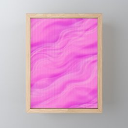 Bright wavy violet pink Framed Mini Art Print