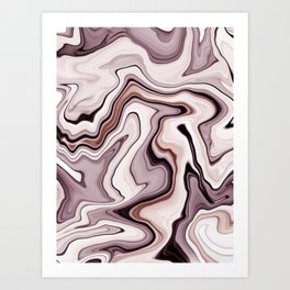 Earthy Marble Art Print