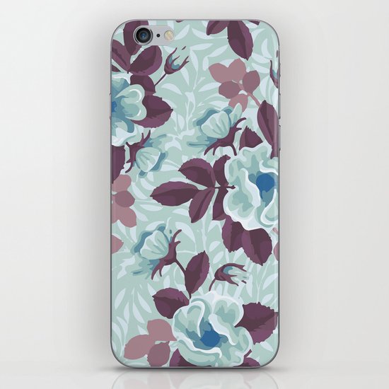 Retro Floral Pattern iPhone & iPod Skin