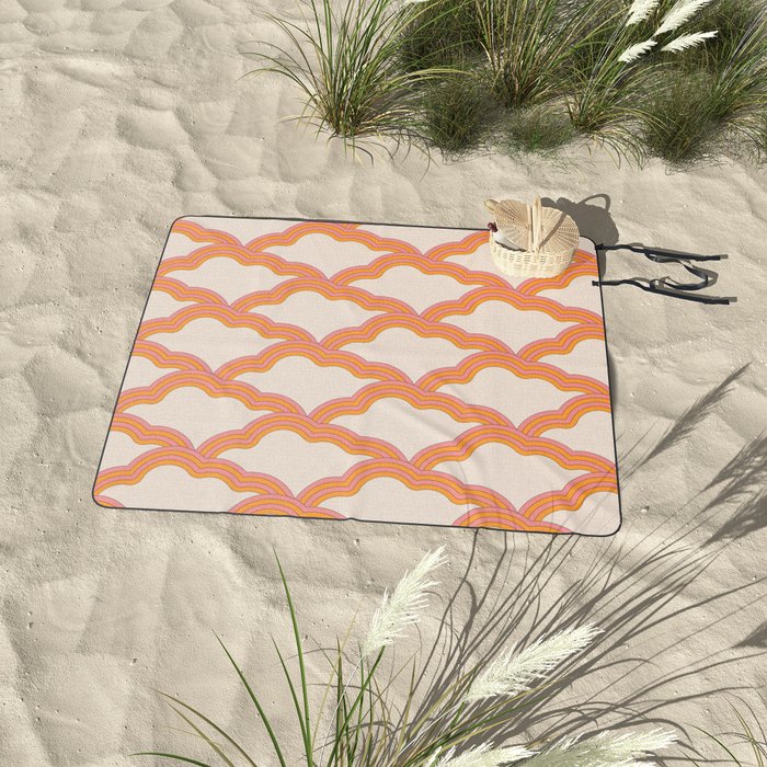 Pink Clouds Picnic Blanket by Circa 78 Designs Society6