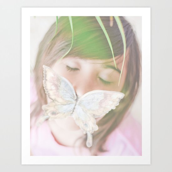 Butterfly love Art Print