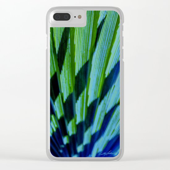 Palm Shadows Clear iPhone Case