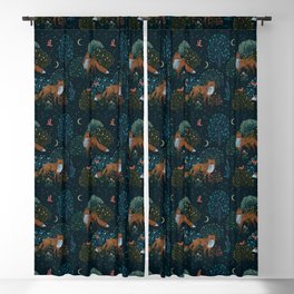 Forest Foxes Blackout Curtain