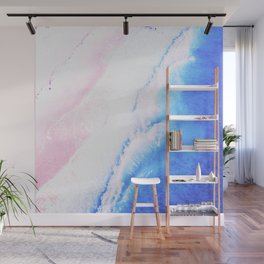 blush beach shoal impressionism texture Wall Mural