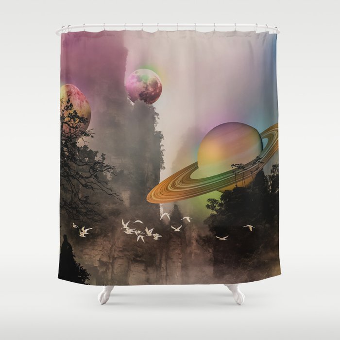 A Visit to Solar Valley Shower Curtain
