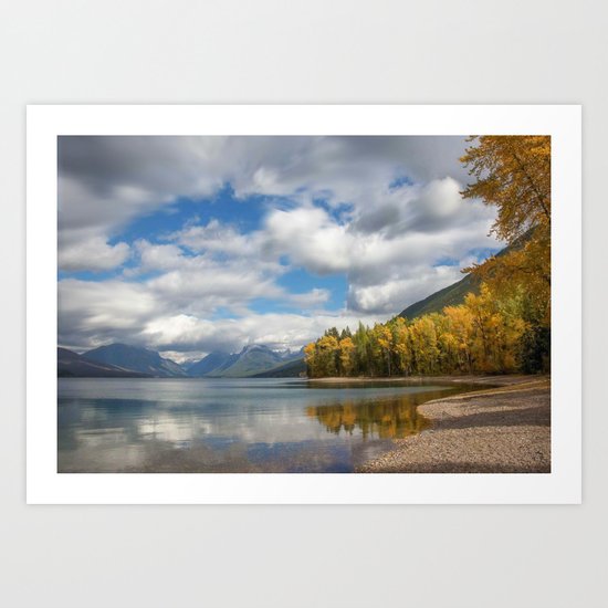 Glacier Lake Art Print