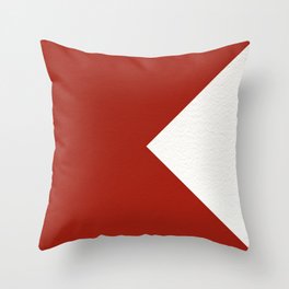 NAUTICAL Boat Flag "B" Throw Pillow