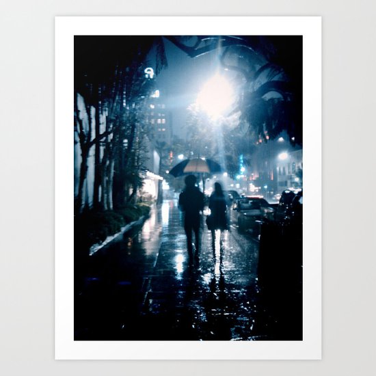 Rainy Night Art Print