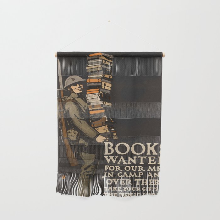 Vintage poster - Books Wanted Wall Hanging