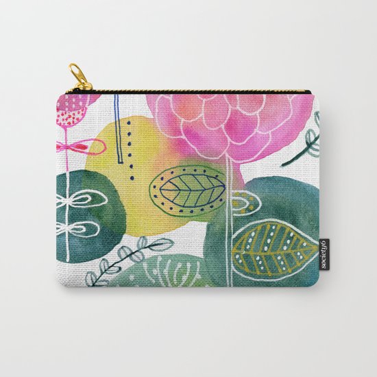 Blooming Circles Carry-All Pouch