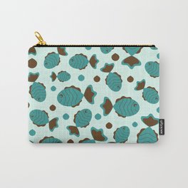 Marine pattern with fish Carry-All Pouch
