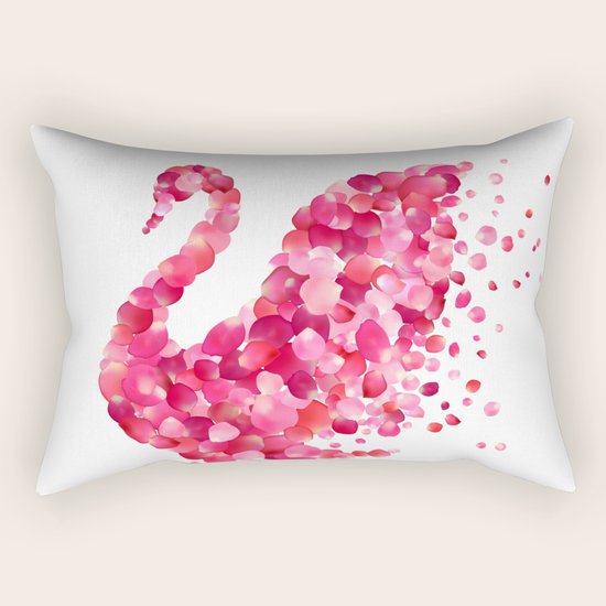 Swan Rectangular Pillow