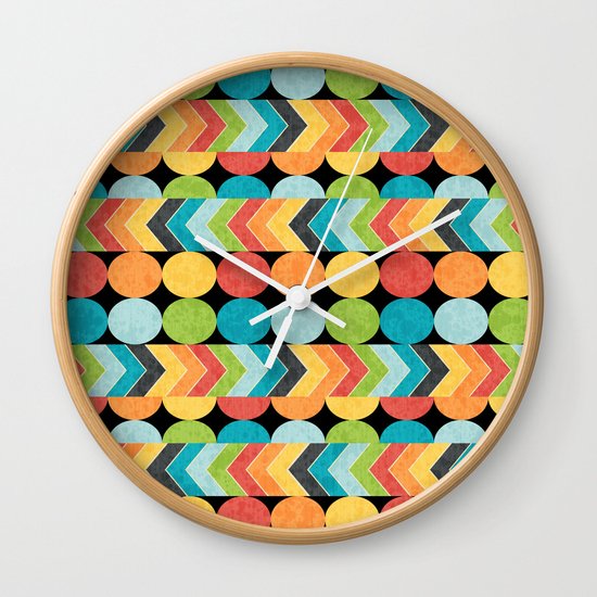 Retro Color Play Wall Clock