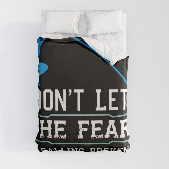 Pole Vault Gift: Don't let the fear of falling Duvet Cover