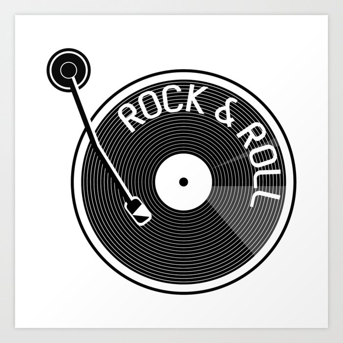 Rock & Roll Record Art Print