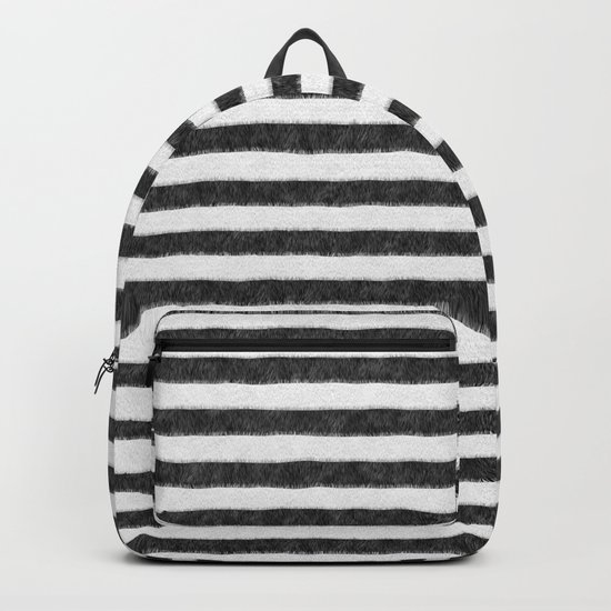 Zebra Fur Pattern Backpack