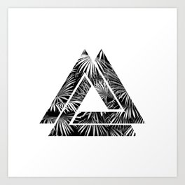Tropical Triangles Art Print