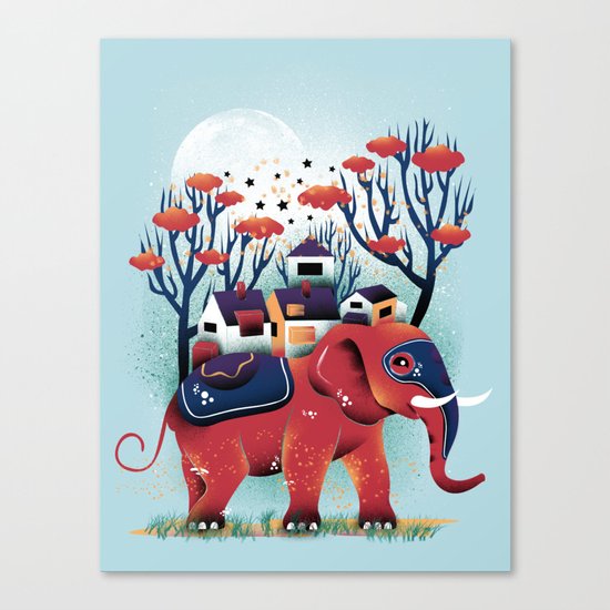 A Colorful Ride Canvas Print