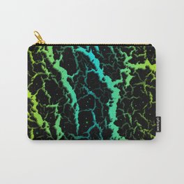 Cracked Space Lava - Lime/Cyan Carry-All Pouch