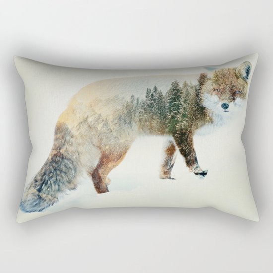 Winter Fox Rectangular Pillow