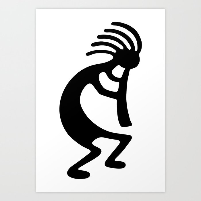 Kokopelli Native American Abundance Art Print by KoKo’s Kreations