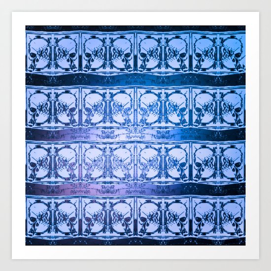 Ice Sword Skulls Art Print