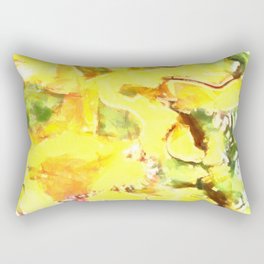 yellow abstract Rectangular Pillow
