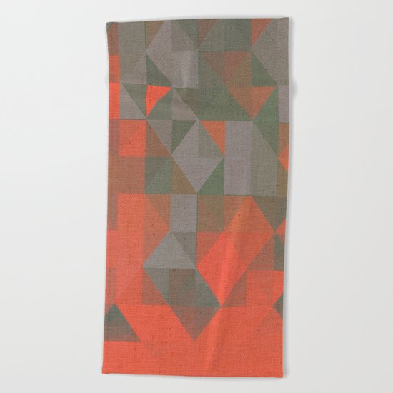 Faceted Vibes Beach Towel
