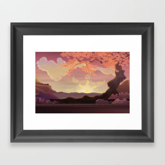 Chinese landscape Framed Art Print