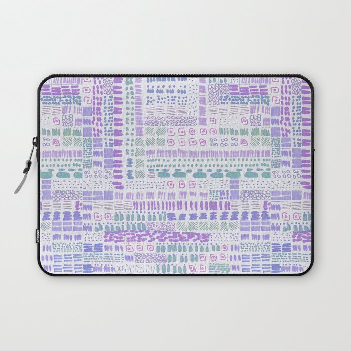 boho lavender ink marks hand-drawn collection Laptop Sleeve