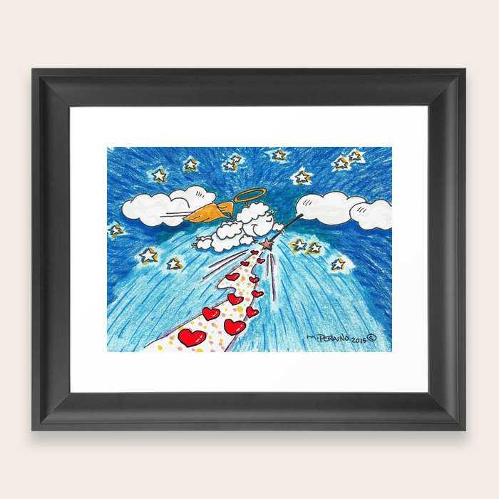 Angel Of Love Lamb Framed Art Print By Michaeljosephperaino Society6