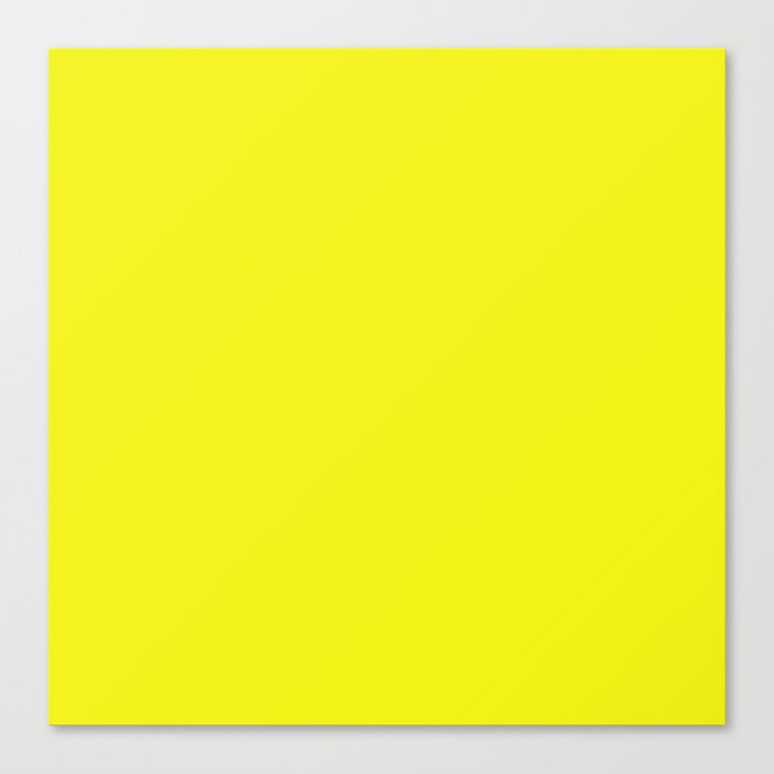 Fluorescent yellow Canvas Print