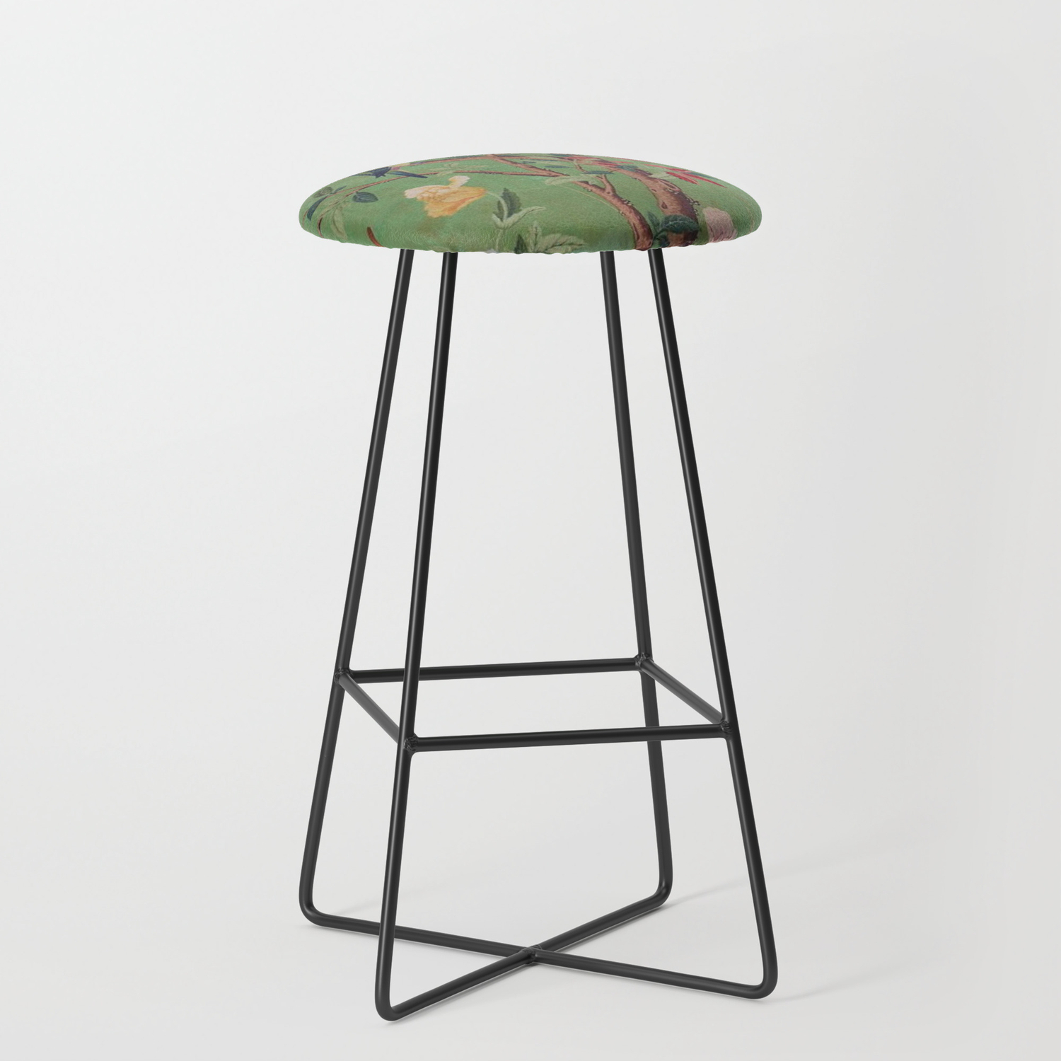 Chinoiserie Bar Stool, Green Dream Chinoiserie Bar Stool By Thechinoiseriepavillion Society6