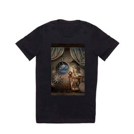 A Night Without Starlight T Shirt | Star, Time, Graphicdesign, Steampunk, Digital, Wistful, Sad, Hourglass 
