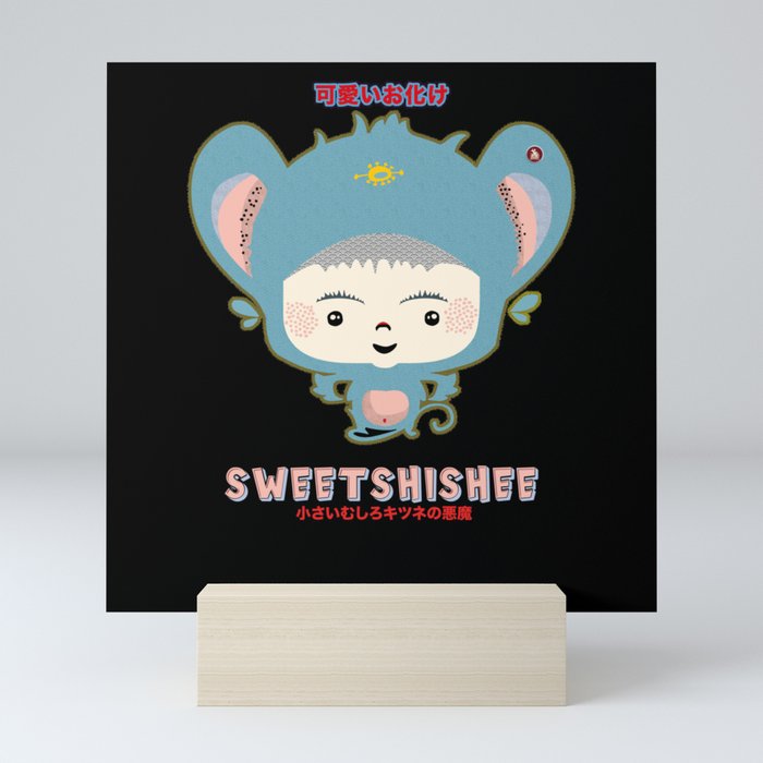 Sweetshishee, Cute Monster, Japan, Yōkai Mini Art Print