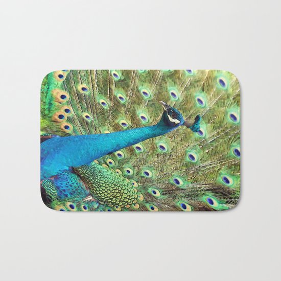 The Peacock. © J&S Montague. Bath Mat