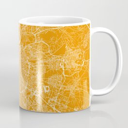 France, Lyon - Sunny City Map Mug