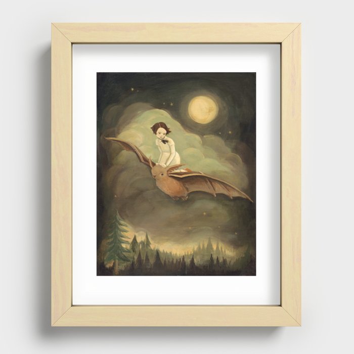 Flying By Night Recessed Framed Print