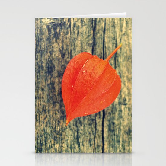 Orange Fall Stationery Cards